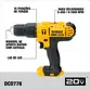 Kit Furad. Paraf. de Impacto 1/2" e Paraf. de Impacto 1/4" Dewalt DCK222D2T