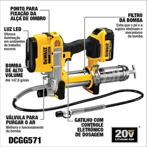 Engraxadeira Automática Dewalt 20v MAX (Sem Bateria) DCGG571B