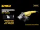 220v, Esmerilhadeira 9" Dewalt 2200w DWE490