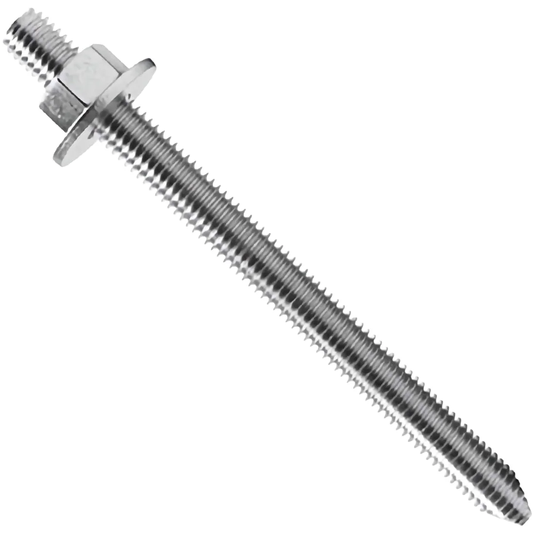 Haste Para Chumbador Químico 7/8" x 250mm Com Porca e Arruela