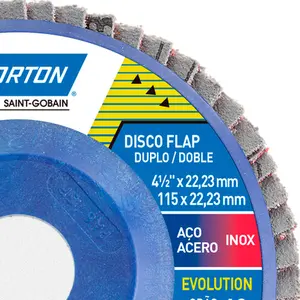 Disco Flap de Plástico Evolution R822 115 x 22mm Grão 40 Norton