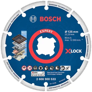 Disco Diamantado Bosch Para Metal 125mm X-Lock