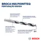 Broca Para Metal Bosch Aço Rápido HSS-Pointteq 1,0mm - 2608577178