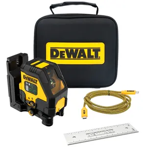 Nível a Laser Verde Dewalt 45 Metros USB Recarregável DCLE14201GB