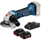 Esmerilhadeira 4.1/2" Bosch GWS 18-125 C/ 2 Baterias 18v 4Ah e Carregador Bivolt