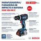 Parafusadeira e Furadeira de Impacto 1/2" Bosch GSB 18V-90C