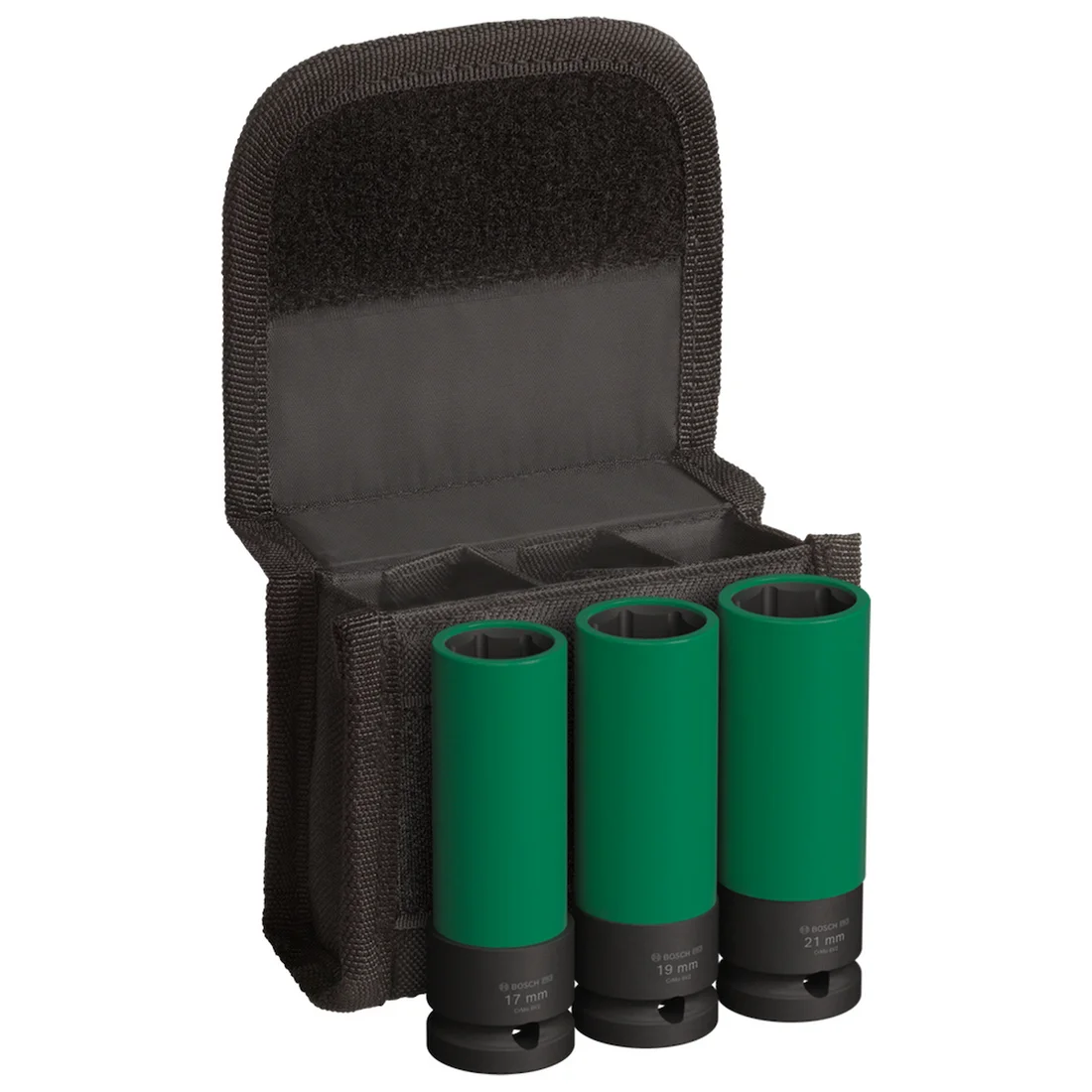 Jogo de Soquetes de Impacto Longos 1/2" Com 3 Peças Bosch 2608003033