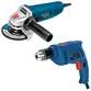 Combo Furadeira e Esmerilhadeira Bosch GWS 850 + GSB 550 RE - 220v