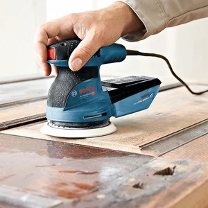 Disco de Lixa 150 mm Bosch Com Velcro Grão 080 Vermelho Com 5 Peças