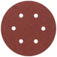 Disco de Lixa 150 mm Bosch Com Velcro Grão 080 Vermelho Com 5 Peças