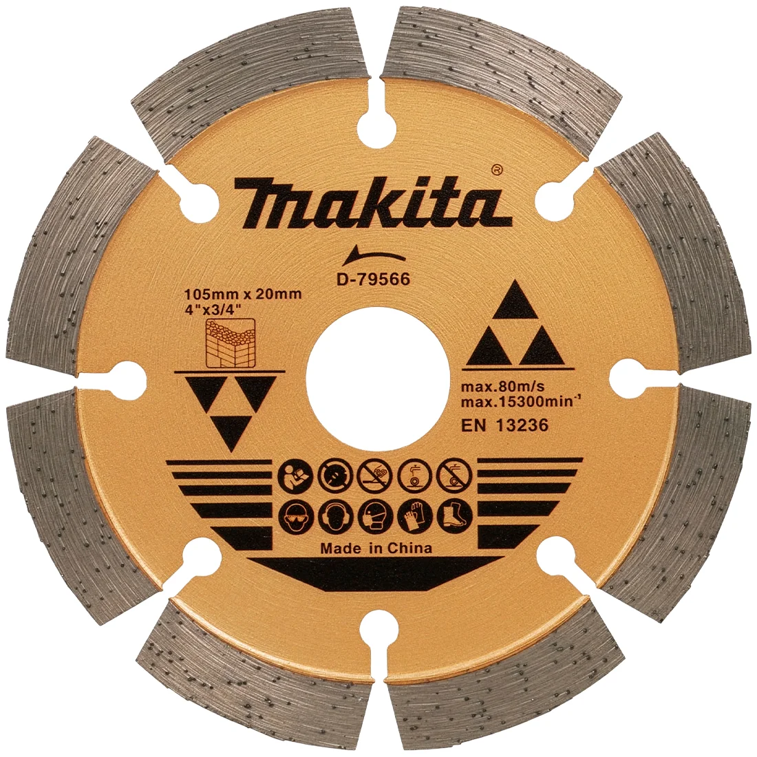 Disco Diamantado Segmentado 4" Makita D-79566 Linha Ouro