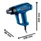Soprador Térmico 1800W 110V Bosch GHG 180