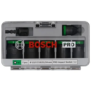 Jogo de Soquetes de Impacto 1/2" Com 7 Peças Bosch 2608003032