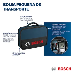 Maleta Para Ferramentas 12V Bosch Professional - Organização e Proteção