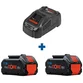 Kit Bosch 2 Baterias 18V ProCORE 8Ah + Carregador 220v