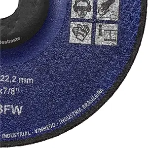 Disco de Desbaste em Aço 7" (180mm) Kronos KRA 22, Furo de 7/8"