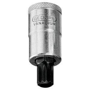 Soquete Curto Multidentado Encaixe 1/2" INX19-12 Gedore - 016740