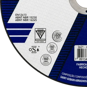 Disco de Corte BNA12 180 x 1.6 x 22.23mm Norton