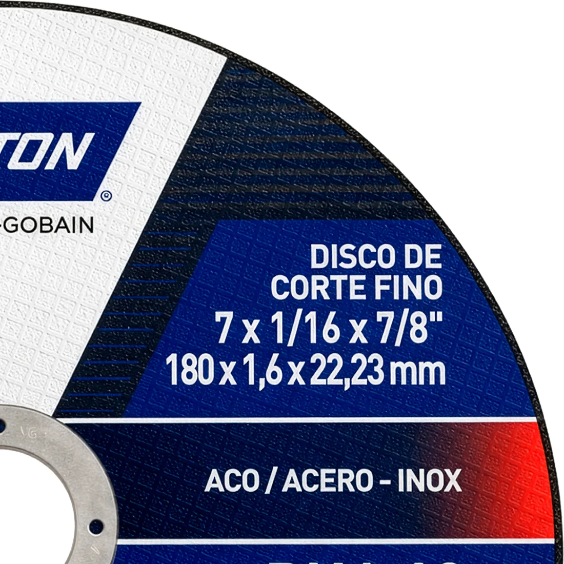 Disco de Corte BNA12 180 x 1.6 x 22.23mm Norton