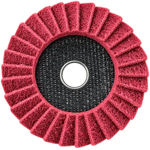 Disco Flap Médio Vermelho Vortex Rapido Prep 115 x 22mm Norton