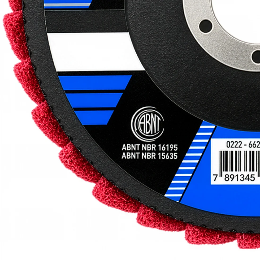 Disco Flap Médio Vermelho Vortex Rapido Prep 115 x 22mm Norton