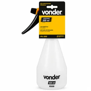 Pulverizador Plástico Manual 500ml PU-500 Vonder - 6240000500