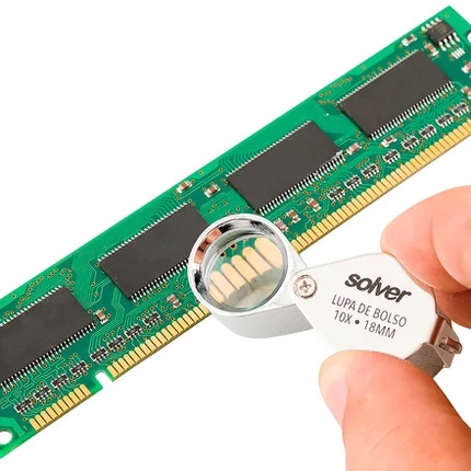 Lupa de Bolso 10x 21mm Solver - SLD-111
