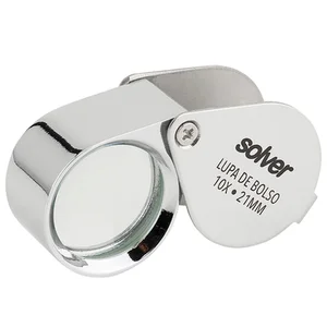 Lupa de Bolso 10x 21mm Solver - SLD-111