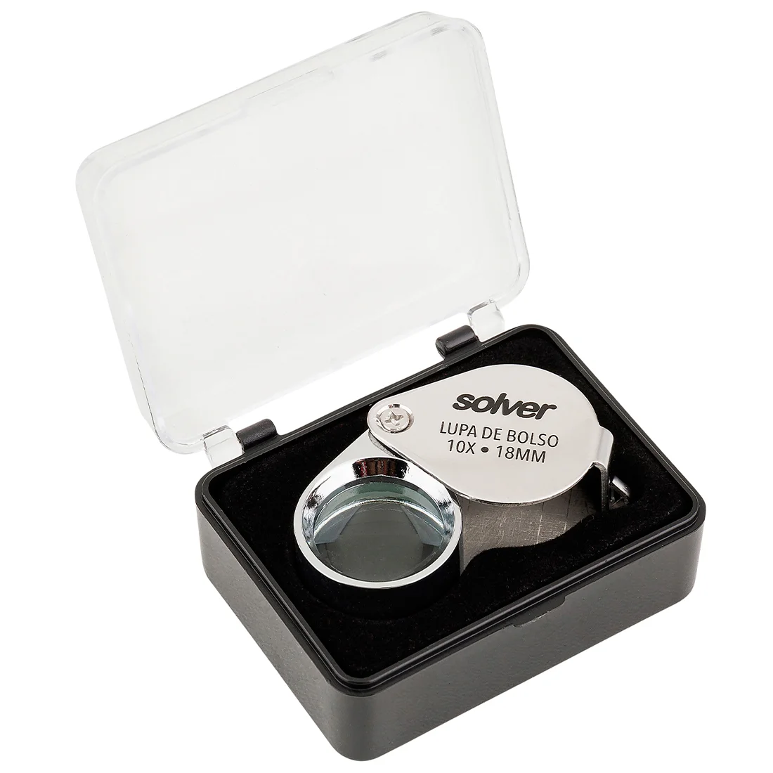 Lupa de Bolso 10x 21mm Solver - SLD-111
