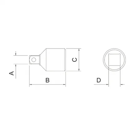 Adaptador 1/2" x 3/8" 44848/101 Tramontina