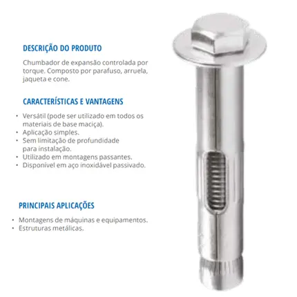 Chumbador Omega OM-56075 5/16"
