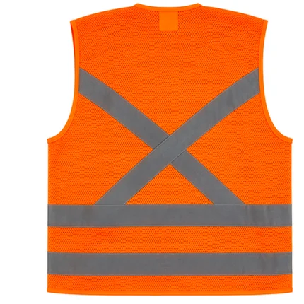 Colete Refletivo Com 1 Bolso Laranja G Super Safety