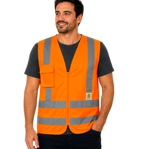 Colete Refletivo Com 1 Bolso Laranja G Super Safety