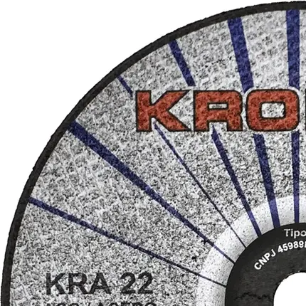 Disco de Desbaste em Aço 9" (230mm) Kronos KRA 22, Furo de 7/8"