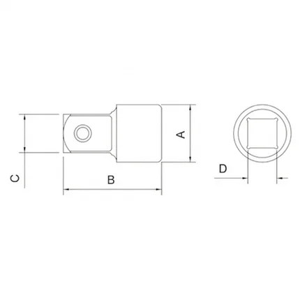 Adaptador 3/8" x 1/2" 44827/102 Tramontina