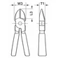 Alicate de Corte Diagonal 05 8314-125Jc Gedore