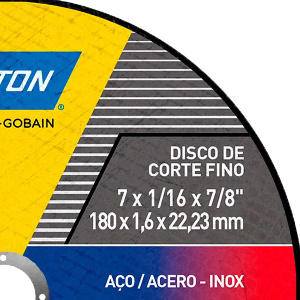 Disco de Corte Inox-7x1/16x7/8" Standard Norton