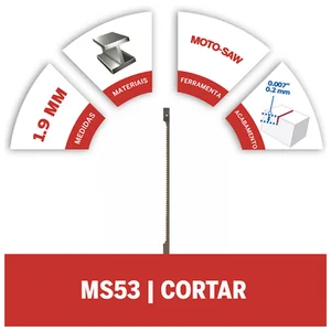 Lâmina Dremel MS53 para Moto-Saw | Corte Preciso em Metal