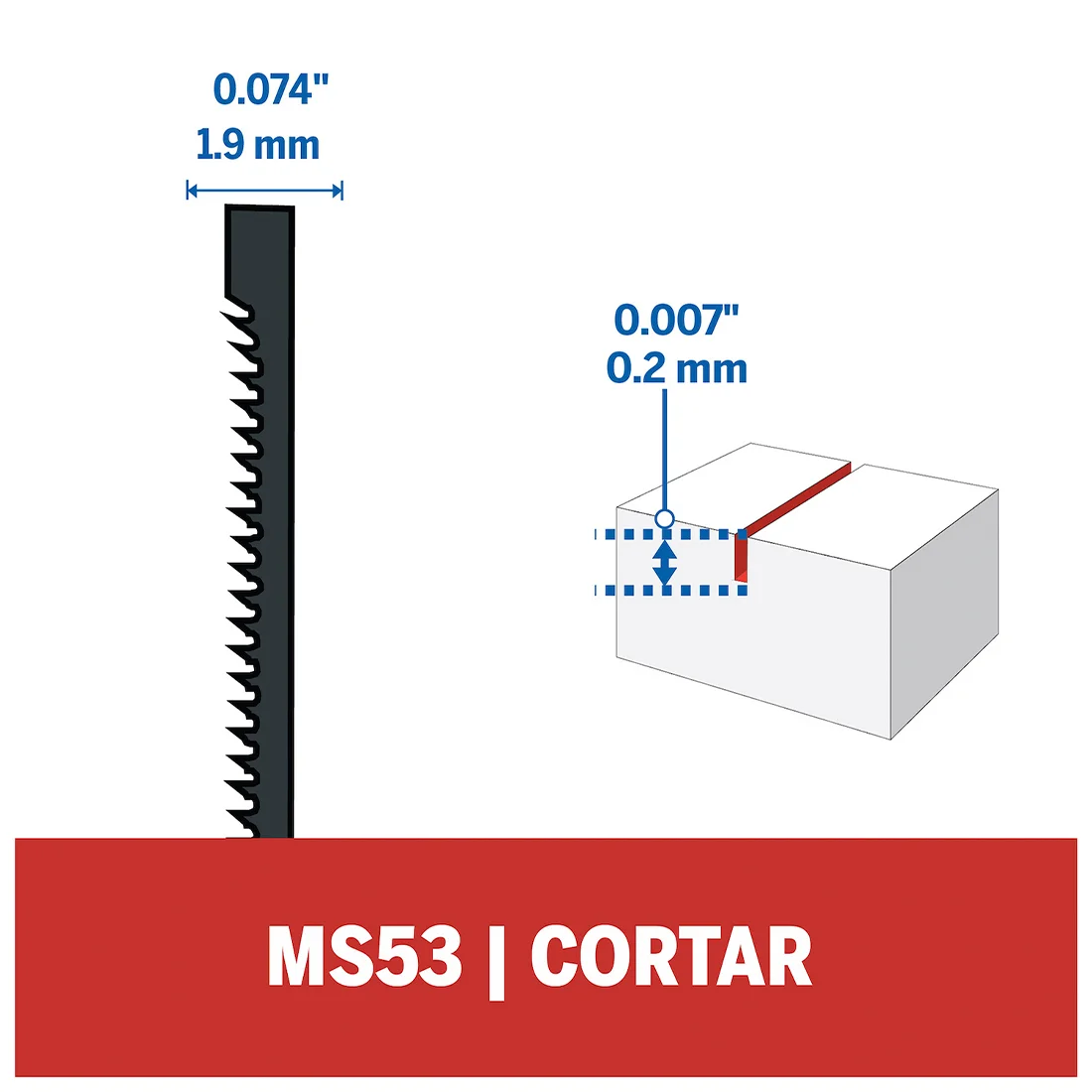 Lâmina Dremel MS53 para Moto-Saw | Corte Preciso em Metal