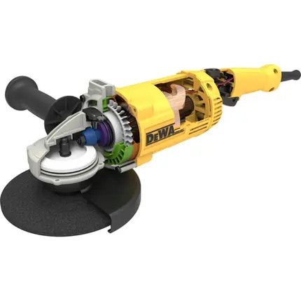 220v, Esmerilhadeira 9" Dewalt 2600w DWE496