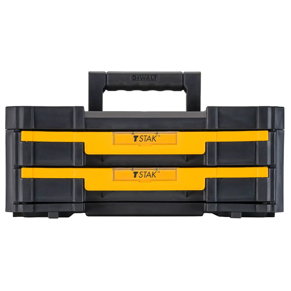 Caixa Organizadora TSTAK Nº4 Dewalt 16.5" C/ 2 Gavetas DWST17804