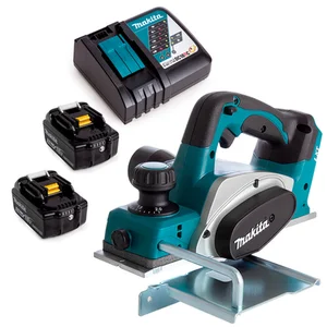 Plaina Makita 18v DKP180RFE Com 2 Baterias e Carregador