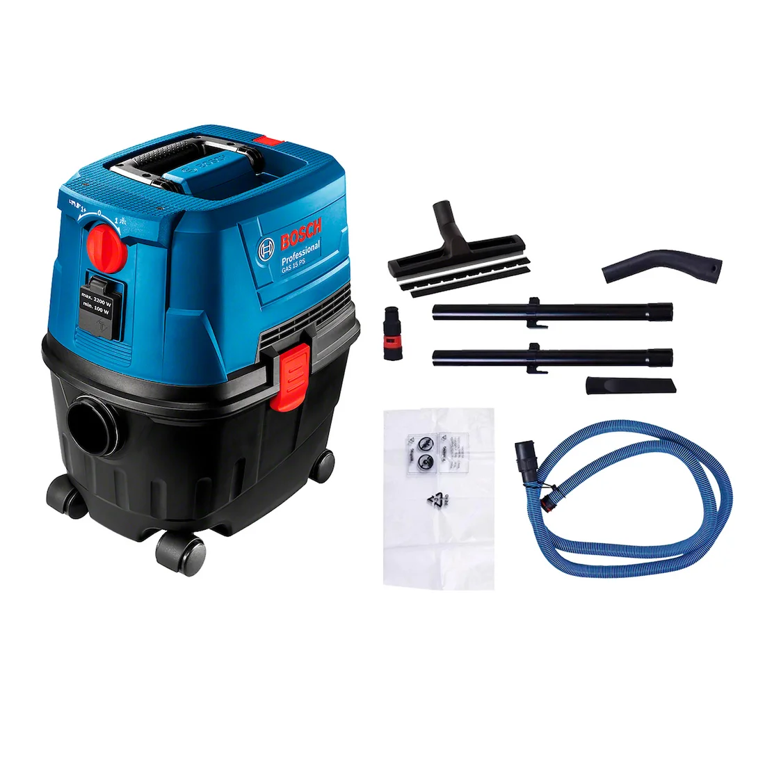 Aspirador de Pó e Líquido Bosch GAS 15 PS – 1100W – Função Soprador