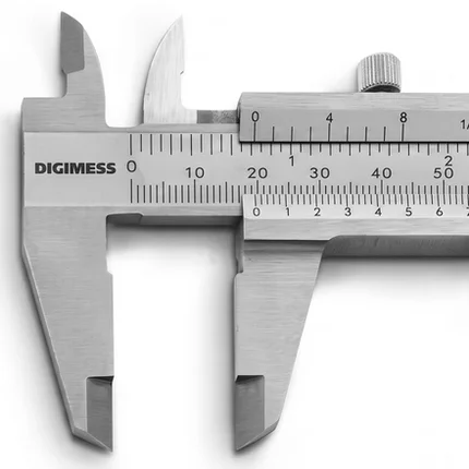 Paquímetro Universal Digimess 150mm (6") Resolução 0,02mm 1/128" - 100.025