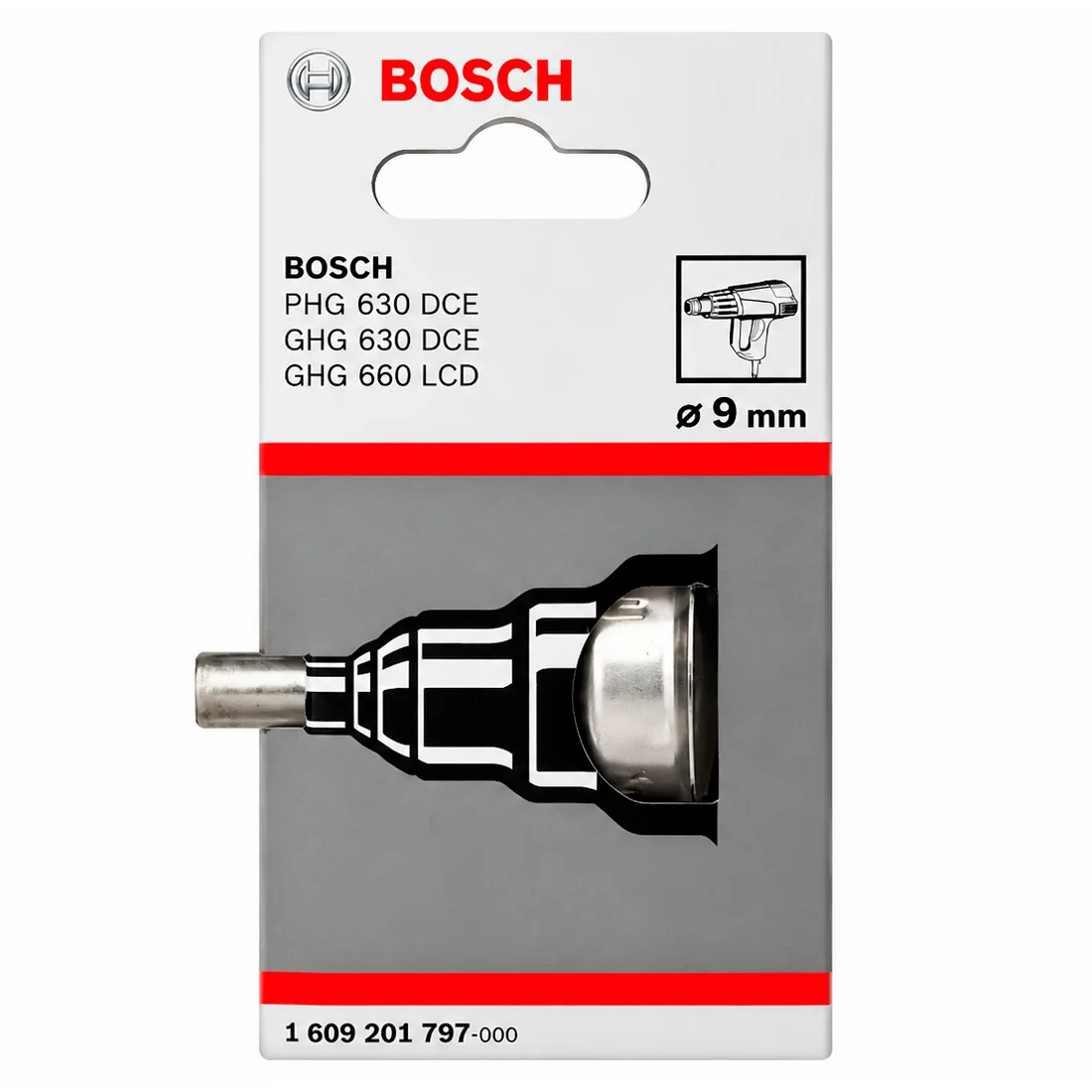 Bico de Redução Para Soprador 9 mm Bosch 1609201797