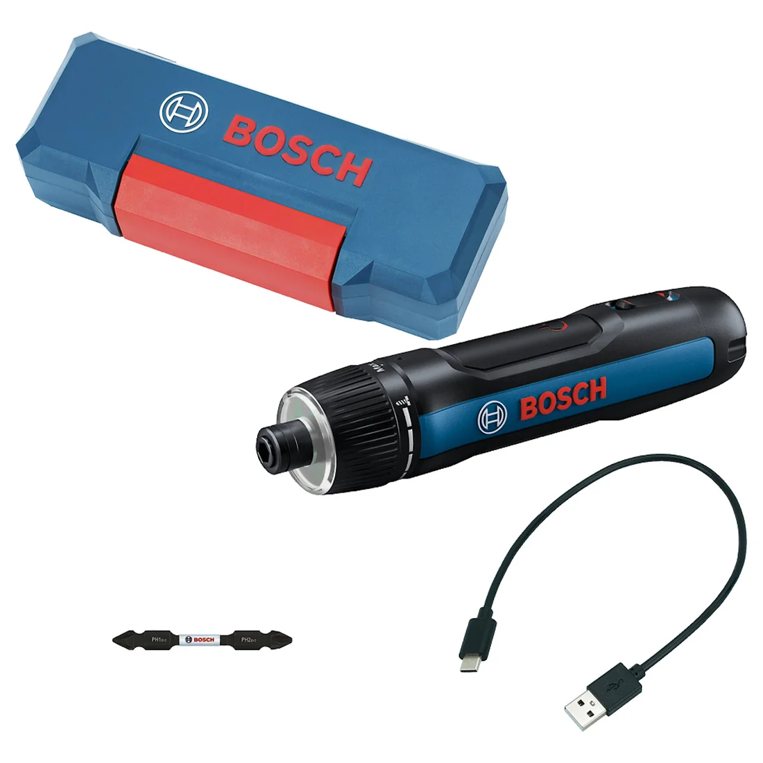 Parafusadeira Elétrica 1/4" 3,6V Bosch GO, Sem kit USB