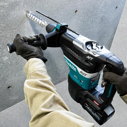 Martelo Combinado SDS-Max a Bateria 40V XGT Makita HR005GZ, Sem Bateria e Sem Carregador
