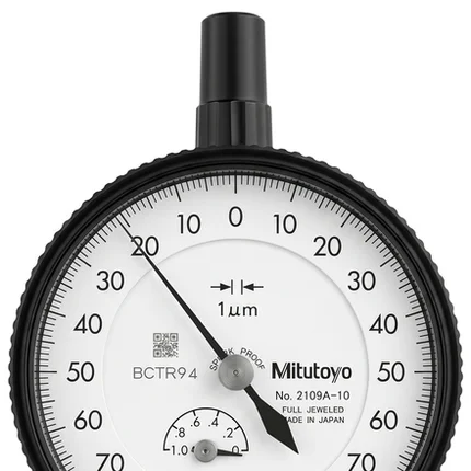Relógio Comparador 0,01 mm Mitutoyo 2109A-10
