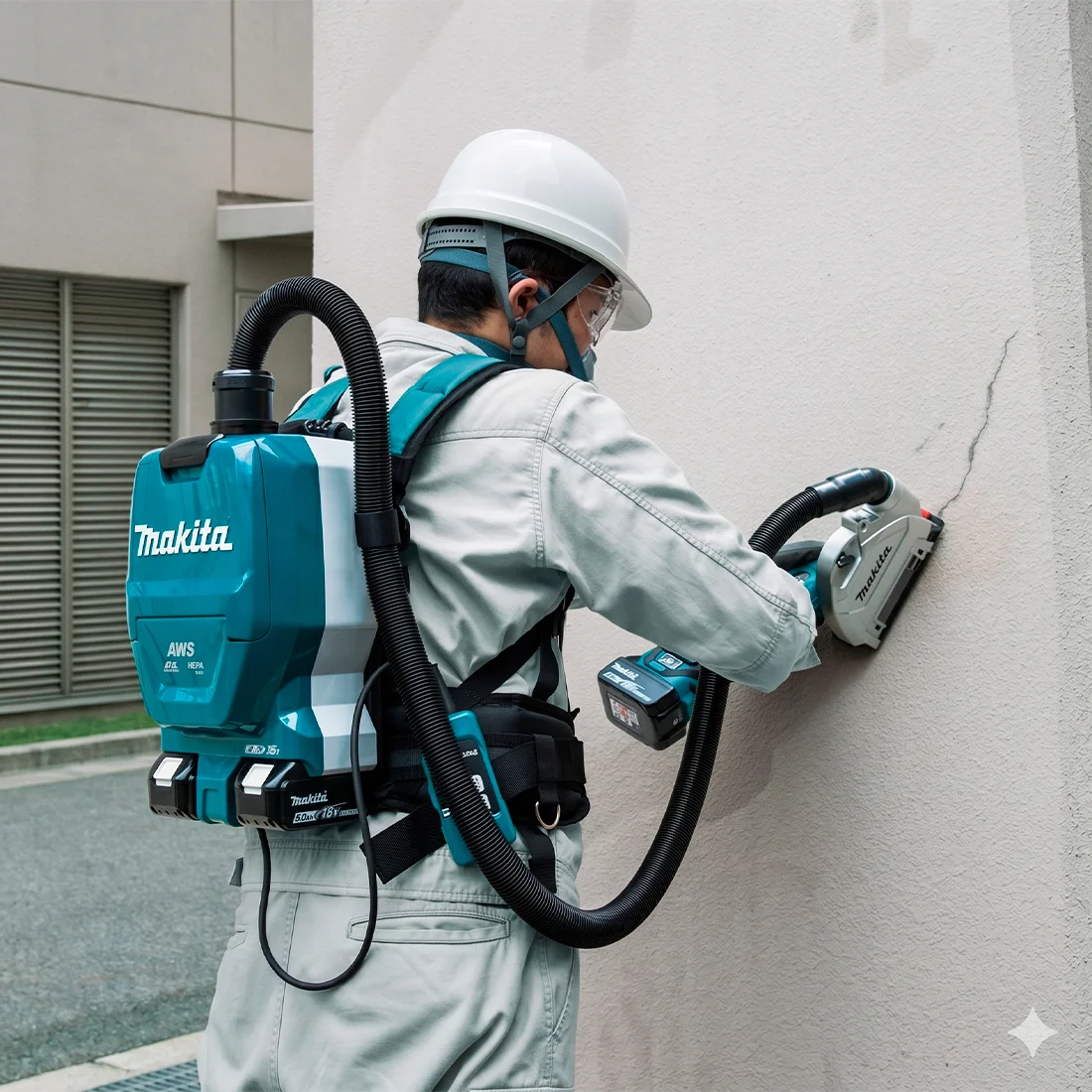 Aspirador de Pó Costal a Bateria 36V (2x18V) Makita DVC265ZX — Sem Carregador e Sem Bateria