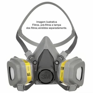 Máscara Respirador Reutilizável Semifacial 3M 6200